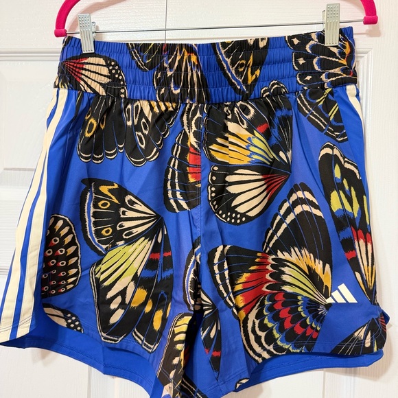 FARM Rio Pants - Adidas X Farm Rio Butterfly Print Shorts Sz L